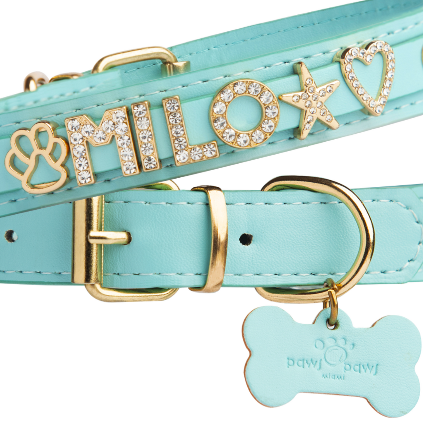 CUSTOM DOG COLLARS WITH STUDDED JEWELRY