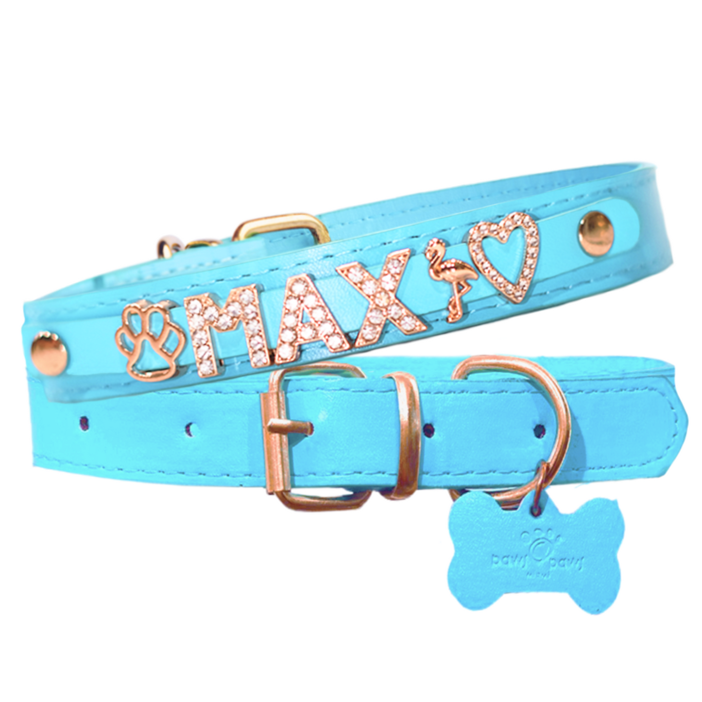 CUSTOM DOG COLLARS WITH STUDDED JEWELRY