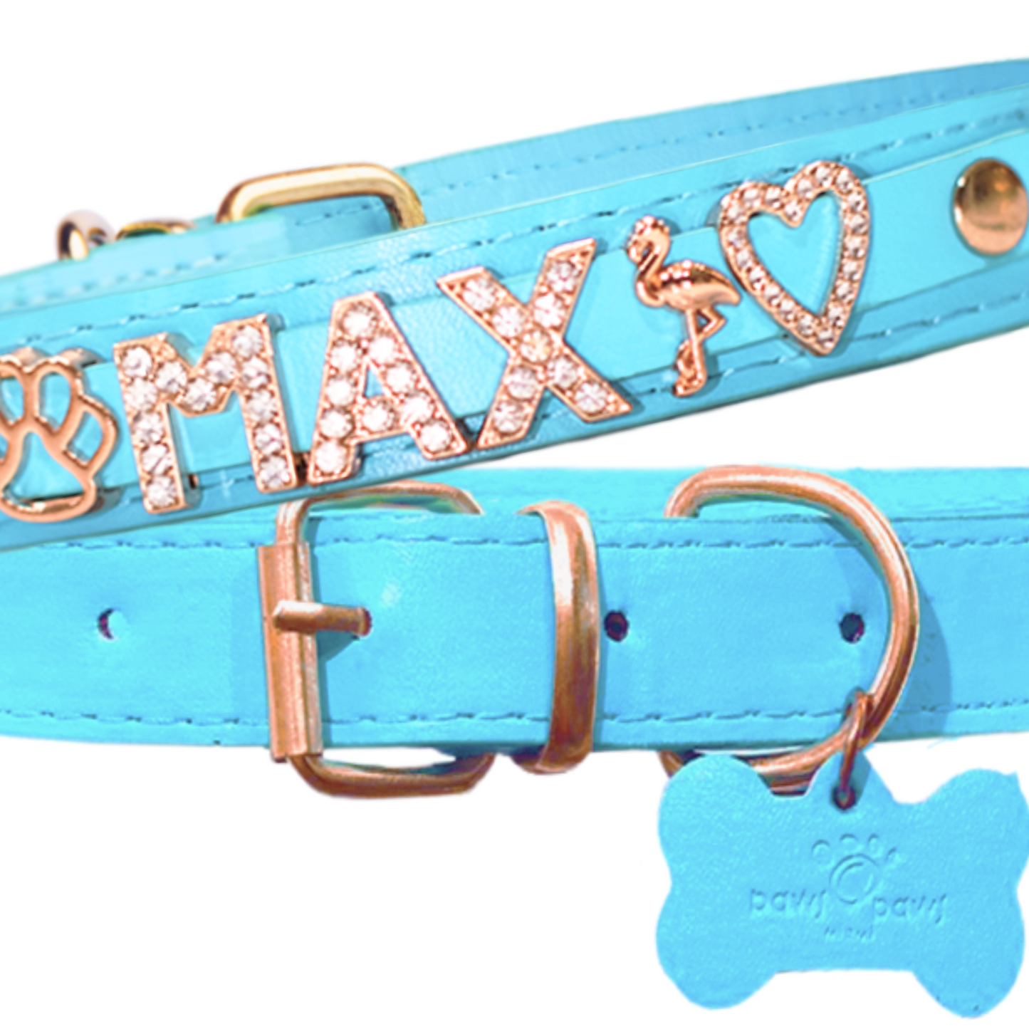 CUSTOM DOG COLLARS WITH STUDDED JEWELRY