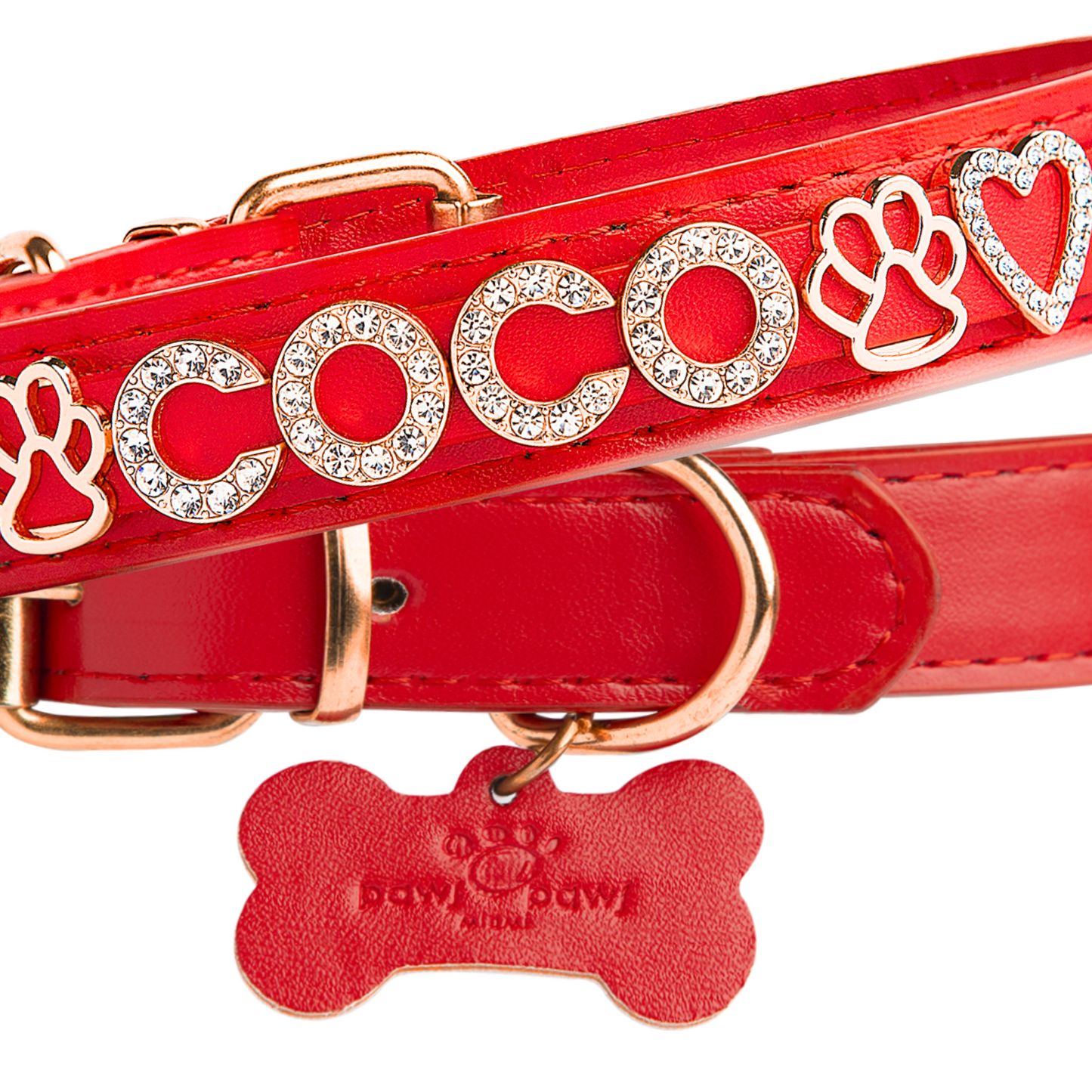 CUSTOM DOG COLLARS WITH STUDDED JEWELRY