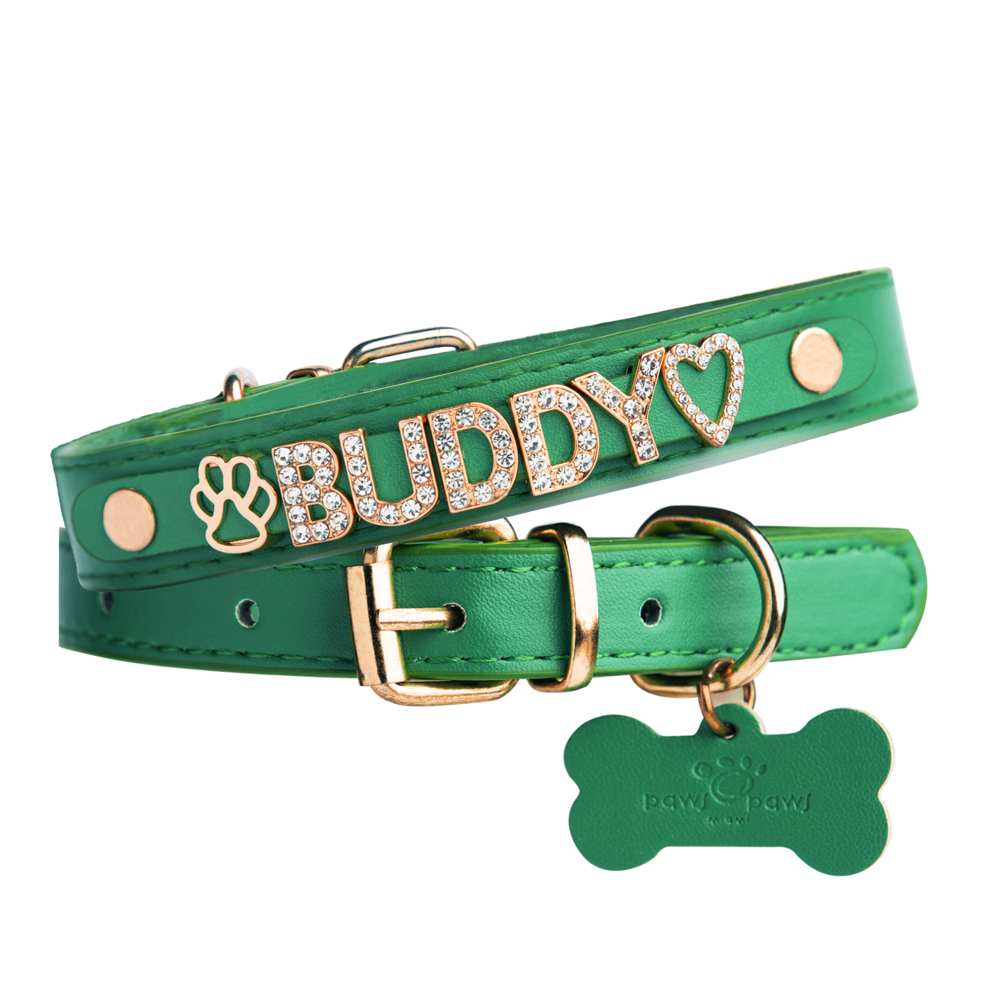 CUSTOM DOG COLLARS WITH STUDDED JEWELRY