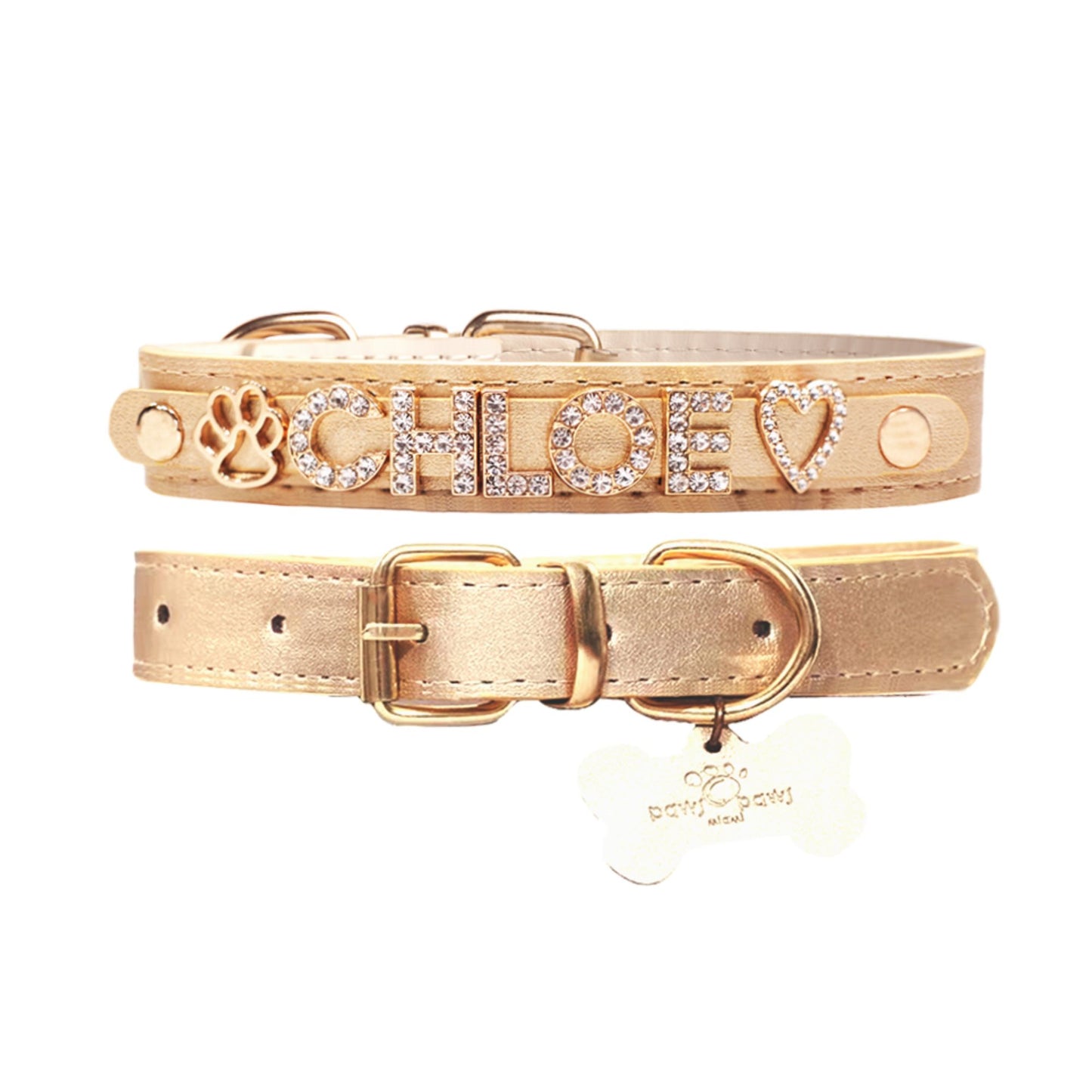 CUSTOM DOG COLLARS WITH STUDDED JEWELRY