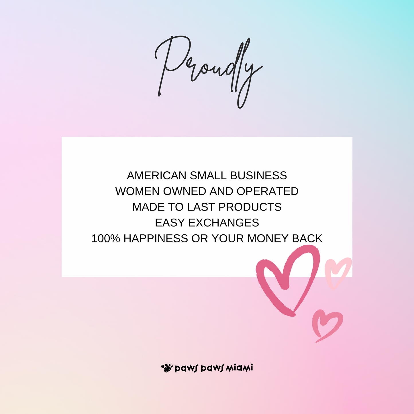 paws paws miami american local small business women minority usa shipping