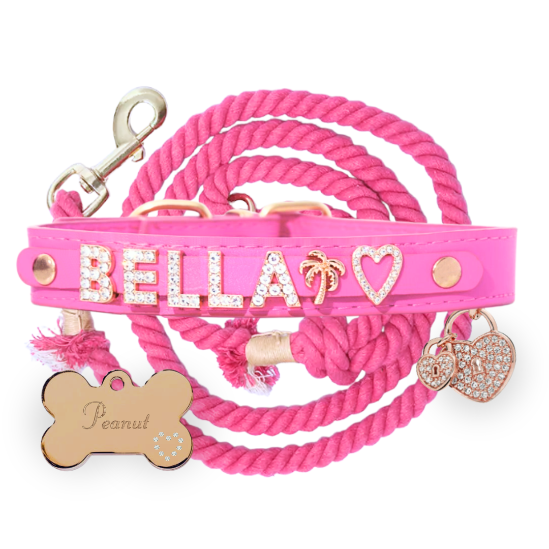 The Sparkle All-In Set in Neon Pink