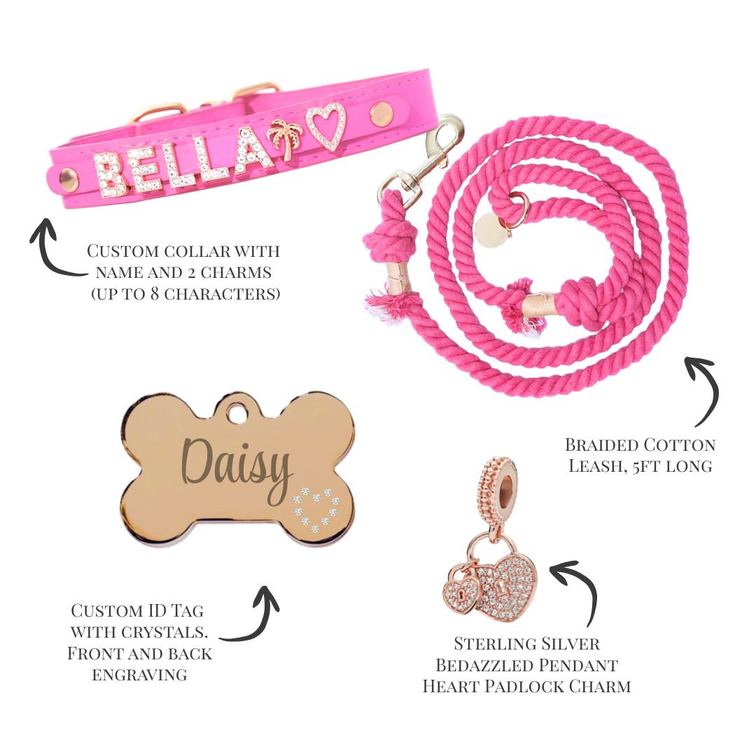 The Sparkle Gift Set in Neon Pink