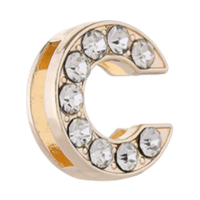 Sparkle Initial Slider - Gold / C