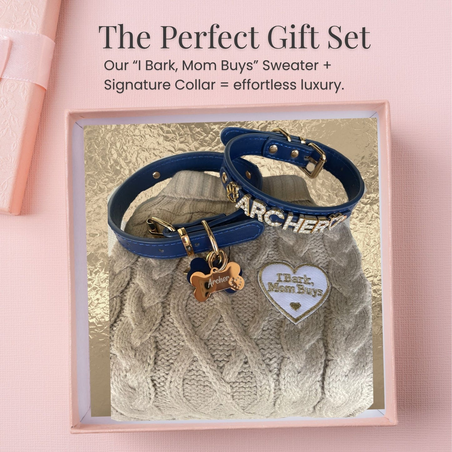 The “I Bark, Mom Buys” Sweater