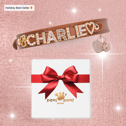 Mini Sparkle Gift Set – Collar, Heart Charm & Gift Box