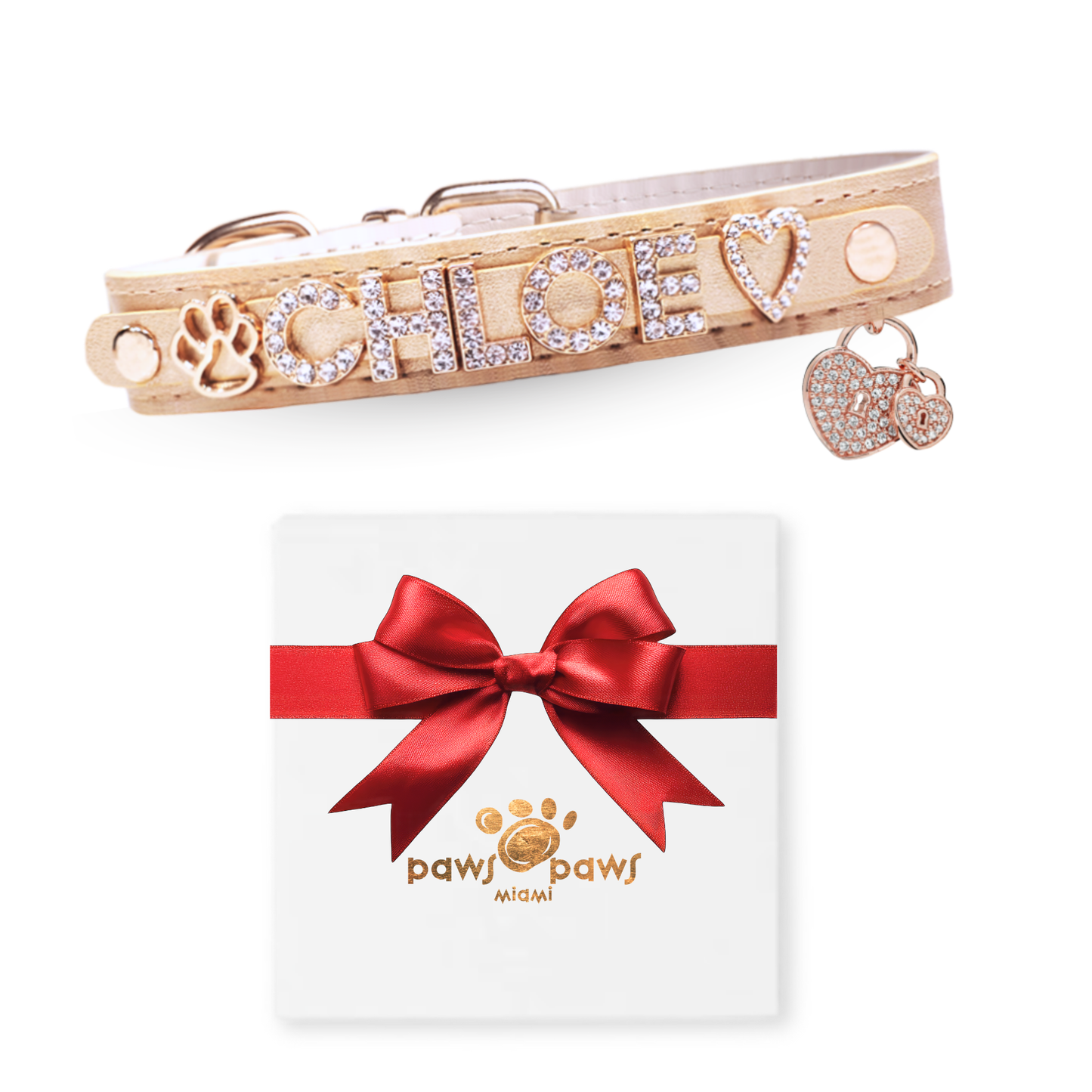 Mini Sparkle Gift Set – Collar, Heart Charm & Gift Box