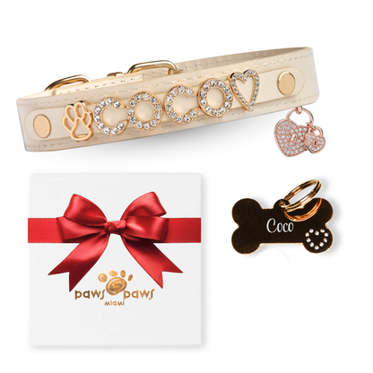 Deluxe Sparkle Gift Set – Collar, ID Tag, Pendant Charm & Gift Box