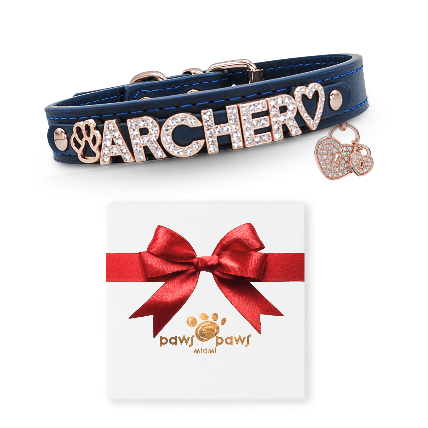 Mini Sparkle Gift Set – Collar, Heart Charm & Gift Box
