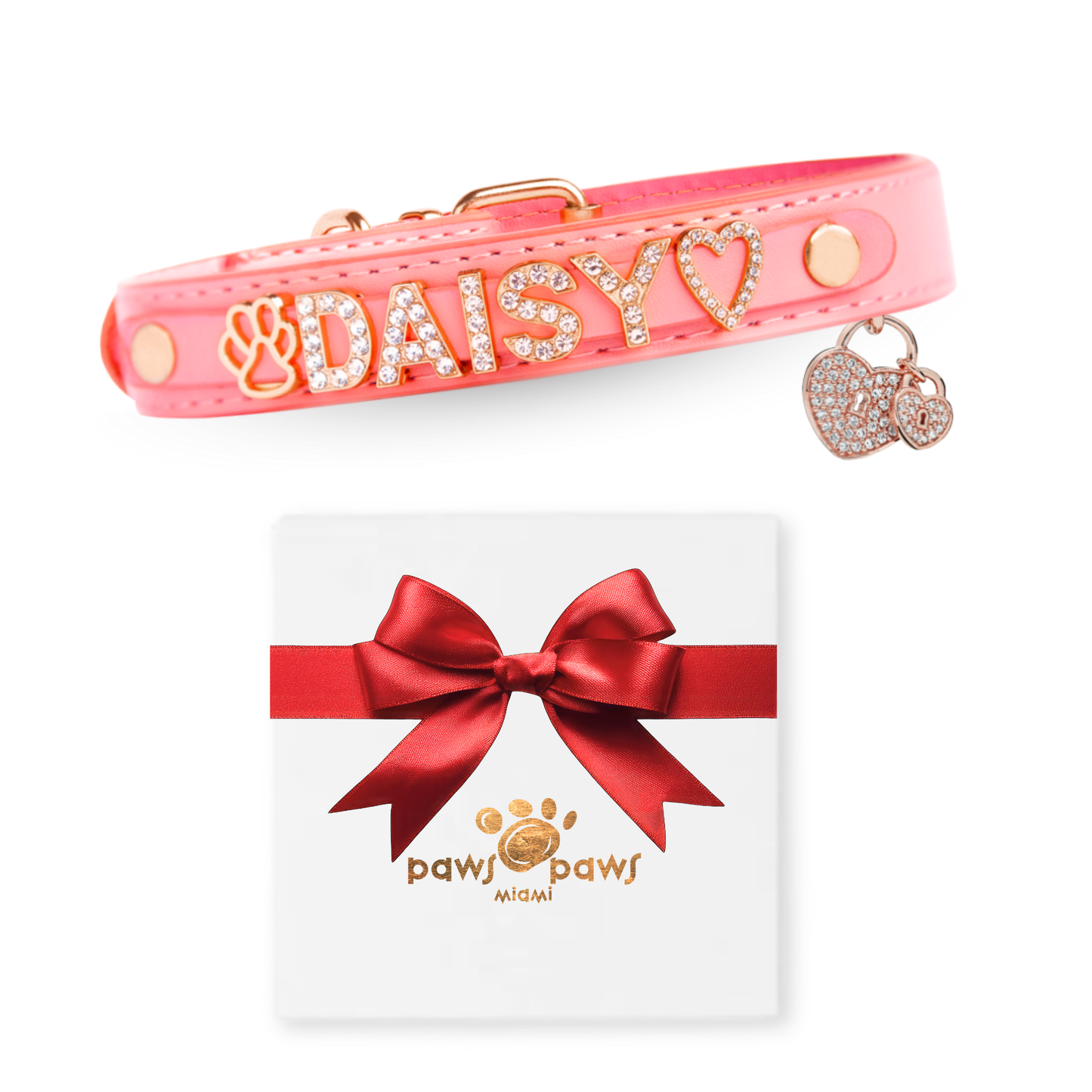 Mini Sparkle Gift Set – Collar, Heart Charm & Gift Box
