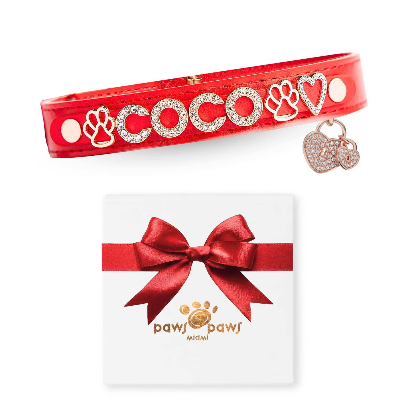Mini Sparkle Gift Set – Collar, Heart Charm & Gift Box