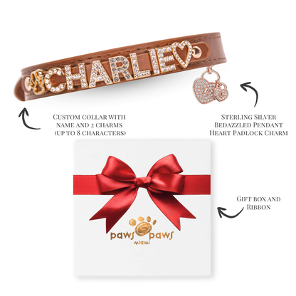 Mini Sparkle Gift Set – Collar, Heart Charm & Gift Box