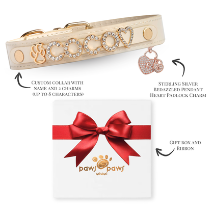 Mini Sparkle Gift Set – Collar, Heart Charm & Gift Box