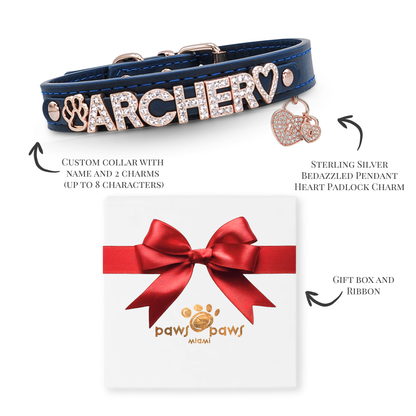 Mini Sparkle Gift Set – Collar, Heart Charm & Gift Box
