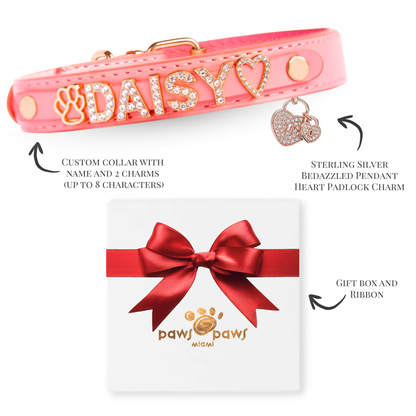 Mini Sparkle Gift Set – Collar, Heart Charm & Gift Box